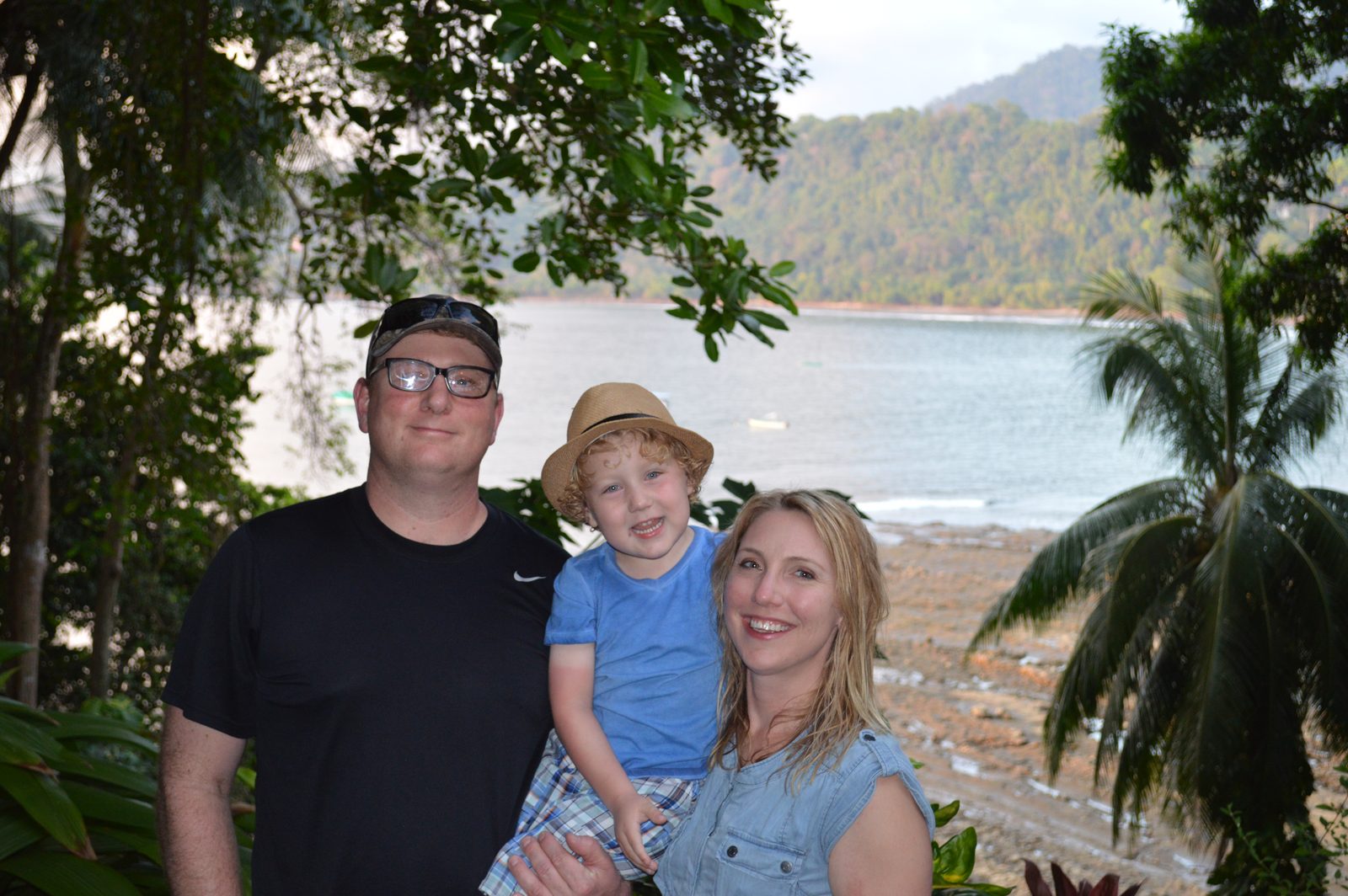 Ericka McCauley with her husband and son